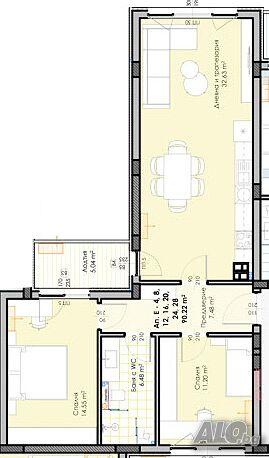Тристаен апартамент НОВА СГРАДА - Гагарин 2