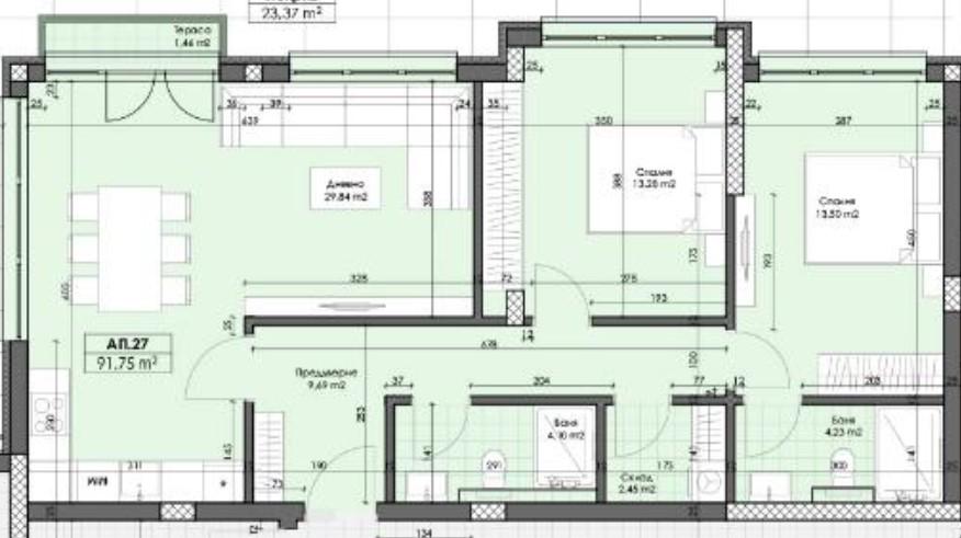 Тристаен апартамент с Градски удобства и спокойствие - Марково 3