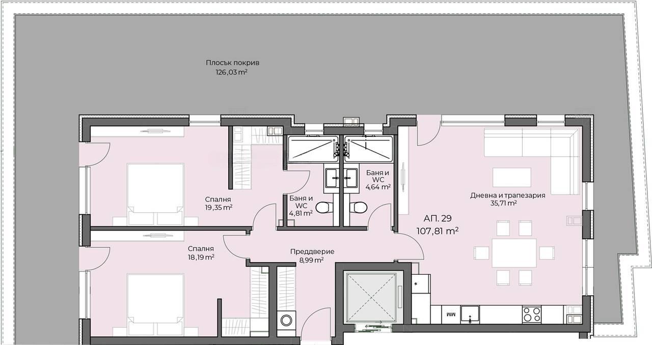ПРЕД АКТ 16! Тристаен апартамент кв. Христо Смирненски 2
