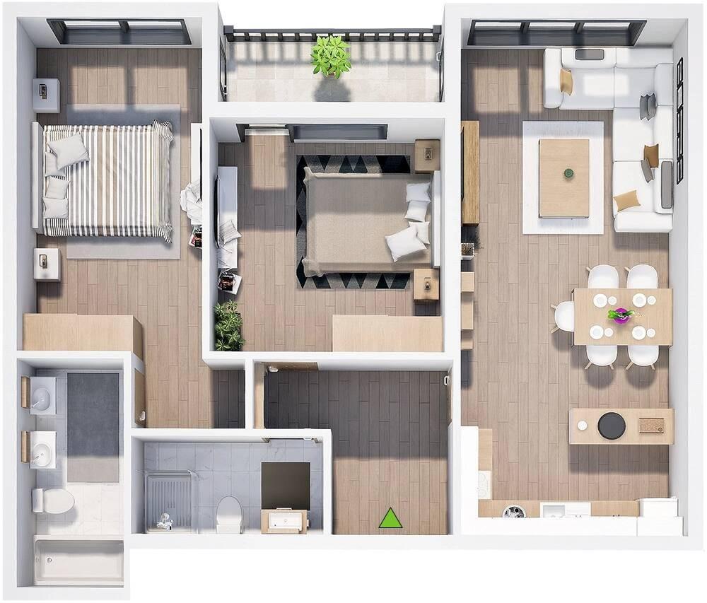 Тристаен апартамент в нова сграда, кв. Христо Смирненски 2