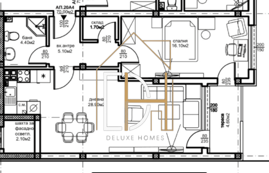 ПРЕД АКТ 15! Двустаен апартамент НОВА СГРАДА - Южен