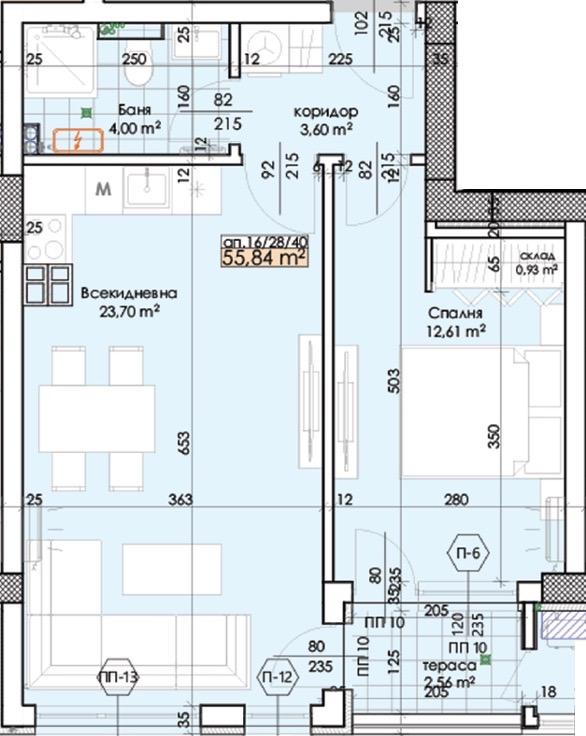 Пред АКТ 16! Двустаен нова сграда кв. Тракия - С ПАРКОМЯСТО!