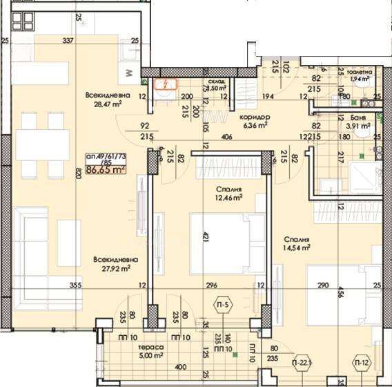 ПРЕД АКТ 15! Тристаен апартамент кв. Тракия