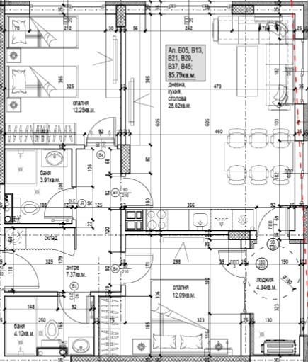 Тристаен апартамент новостроящ комплекс - кв. Кючук Париж 2