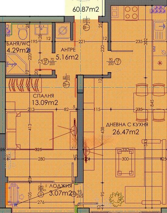 Пред АКТ 16! Двустаен нова сграда - кв. Тракия