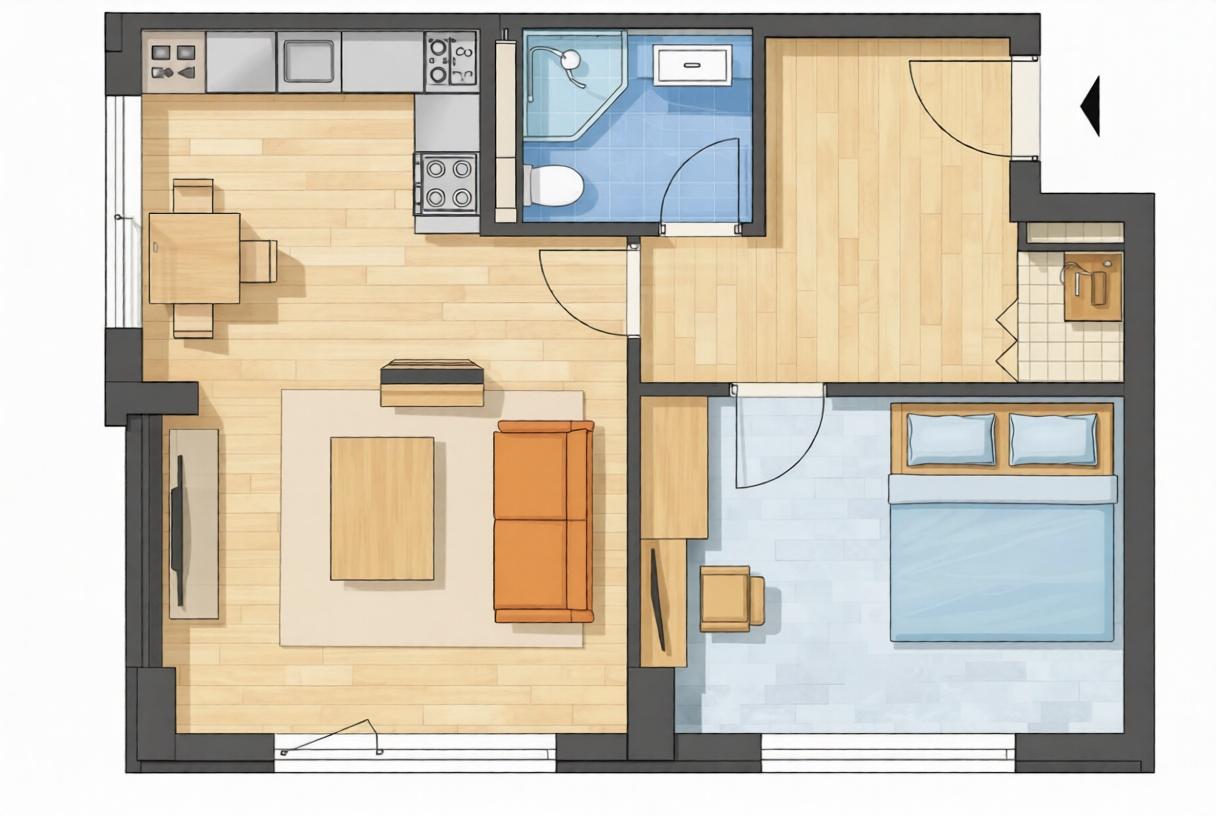 Пред АКТ 14! Двустаен апартамент - кв. Кючук Париж