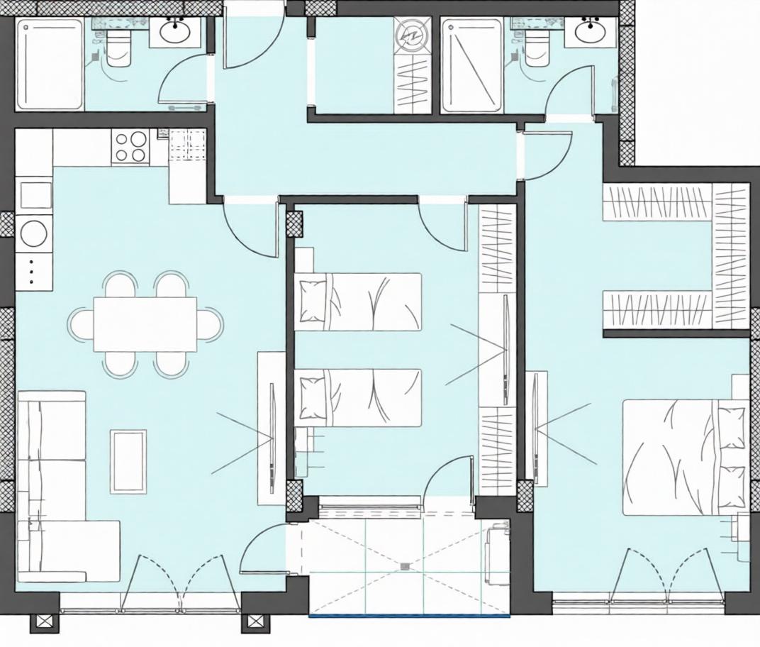 20% сега - 80% АКТ 16! Тристаен апартамент - кв. Тракия 2