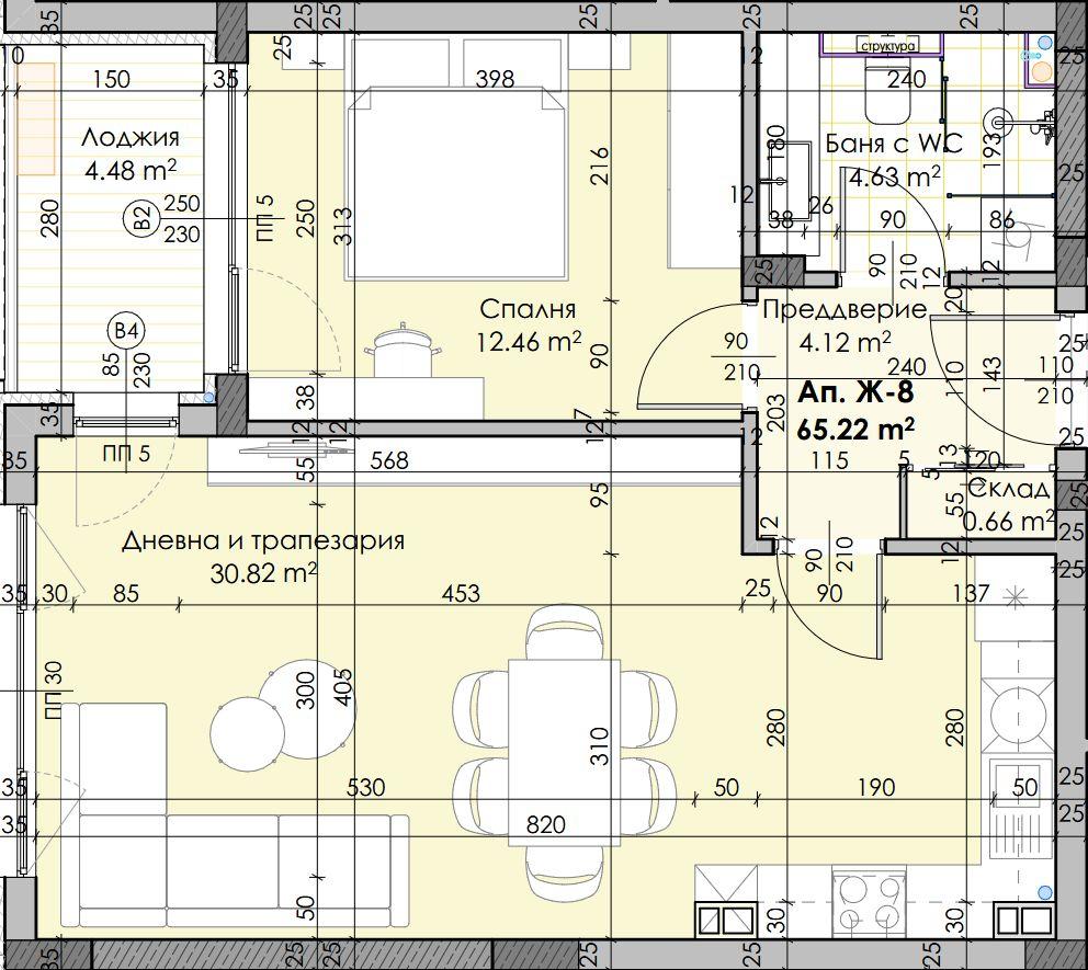  Двустаен апартамент в новостроящ се комплекс в кв. Остромила 2