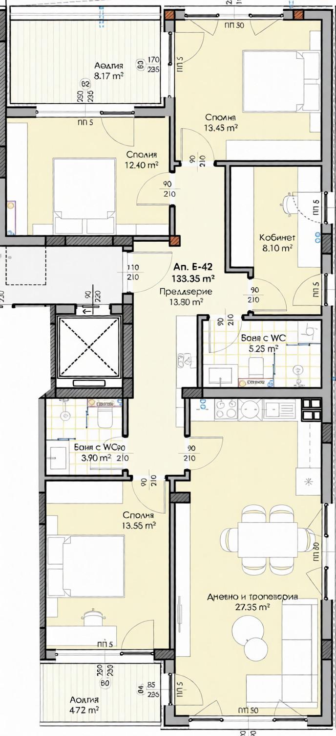 Многостаен апартамент НОВА СГРАДА - Гагарин