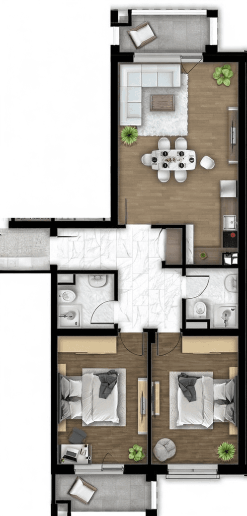 Тристаен апартамент ПРЕД АКТ 15 - кв. Остромила