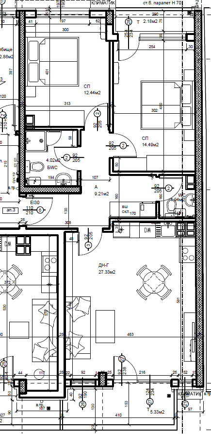 АКТ 16! Тристаен апартамент ”Малка бутикова сграда” - Център