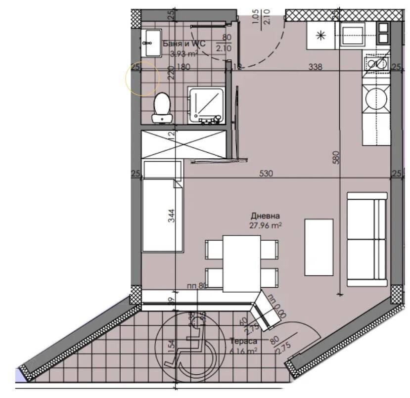 Едностаен НОВА СГРАДА - кв. Христо Смирненски 2