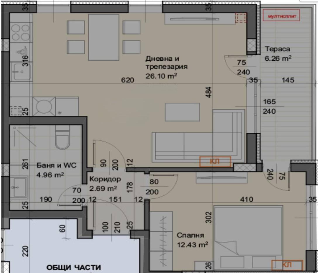 Двустаен ап. в нов жилищен комплес с АКТ 16