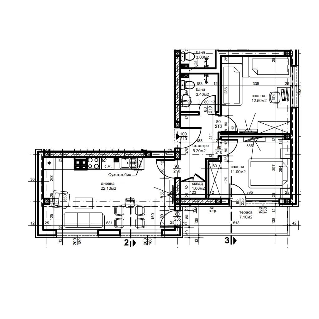 БЕЗ КОМИСИОНА! Тристаен апартамент - кв. Прослав 2