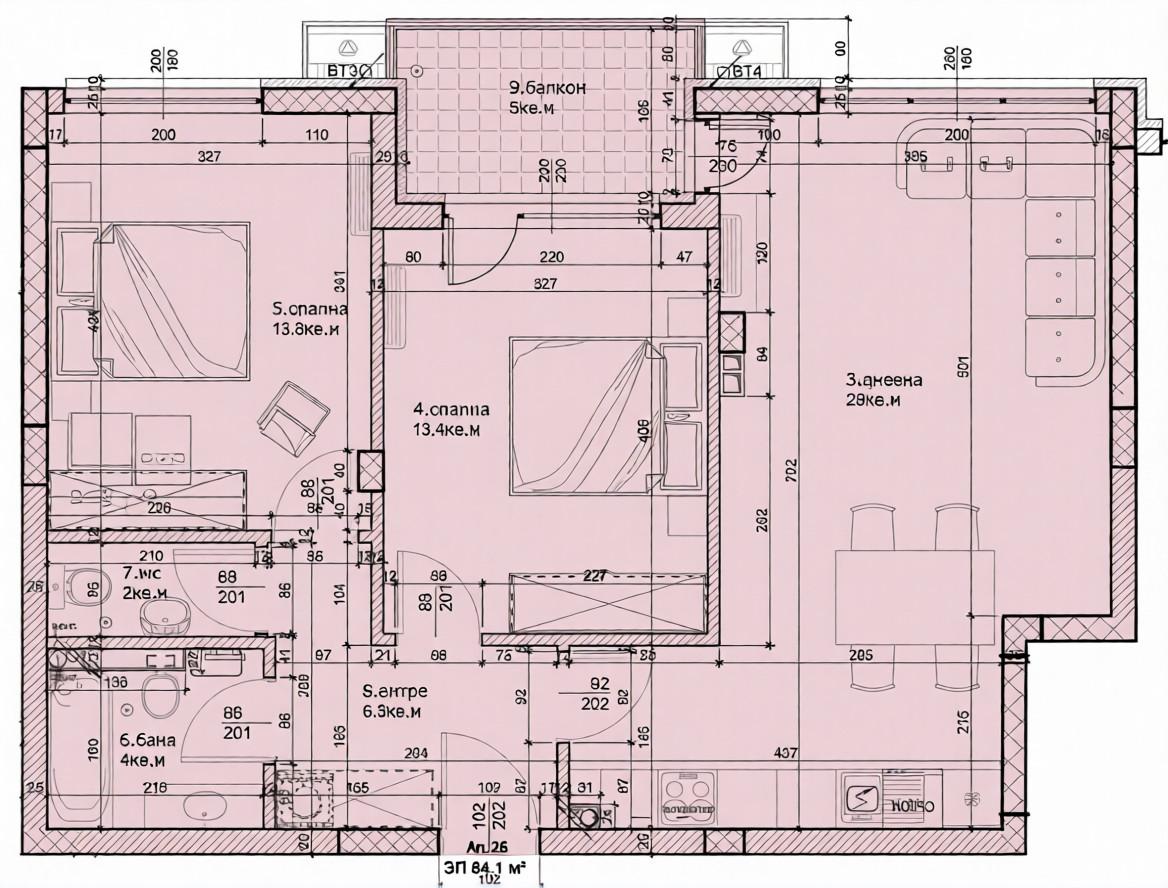 Тристаен апартамент с АКТ 14 - кв. Остромила 2