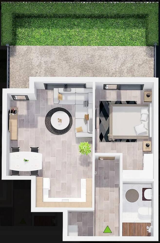 20% сега - 80% АКТ 16! Двустаен с веранда НОВА СГРАДА - Гребна база 2