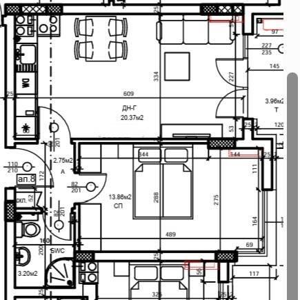 Двустаен апартамент в Новостроящ се КОМПЛЕКС 2
