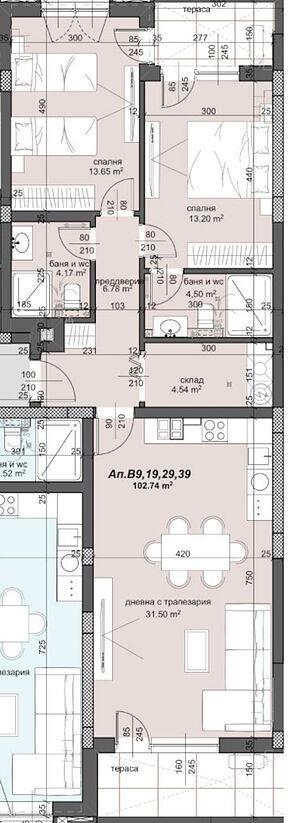 Тристаен ЮЖЕН апартамент ПРЕД АКТ 16 - кв. Тракия
