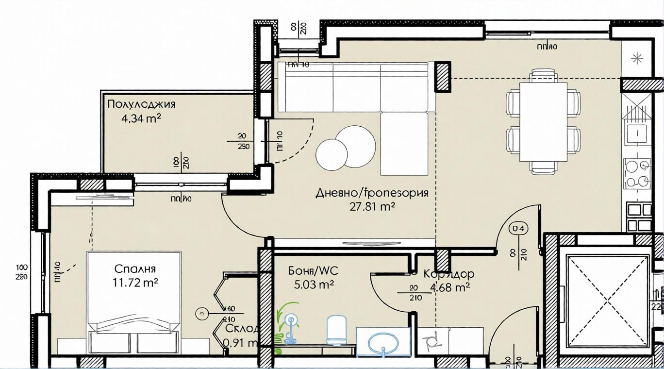 Двустаен апартамент Малка бутикова сграда 2