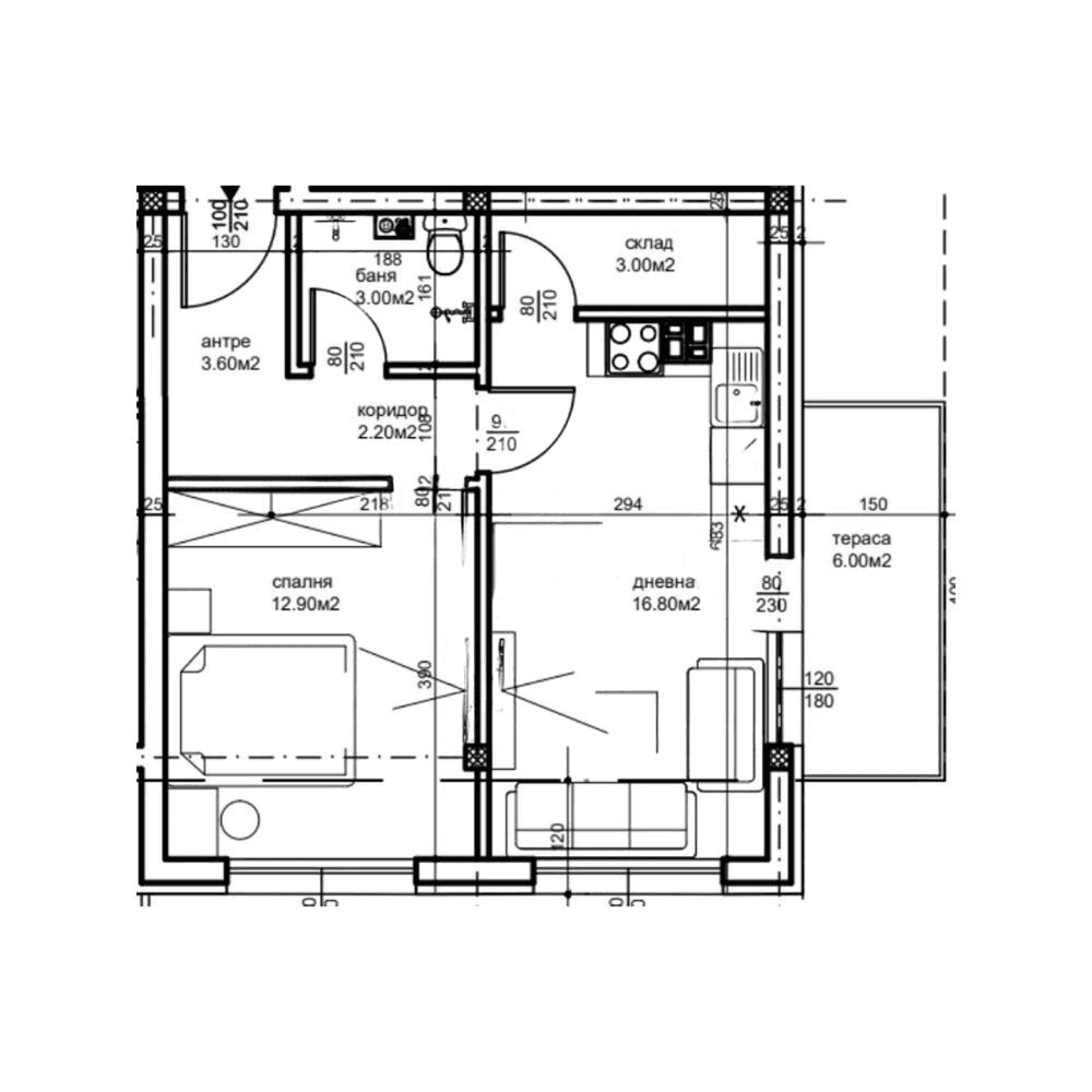 БЕЗ КОМИСИОНА! Двустаен апартамент - кв. Беломорски