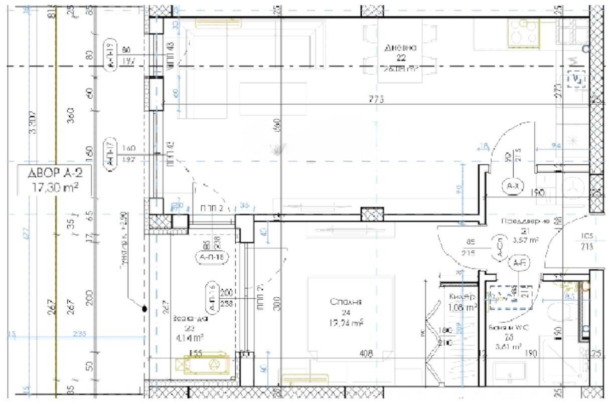 Двустаен апартамент с веранда кв. Беломорски 2