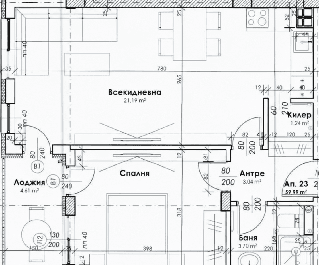 ЕКСКЛУЗИВНА ОФЕРТА! Двустаен апартамент - кв. Христо Смирненски 2