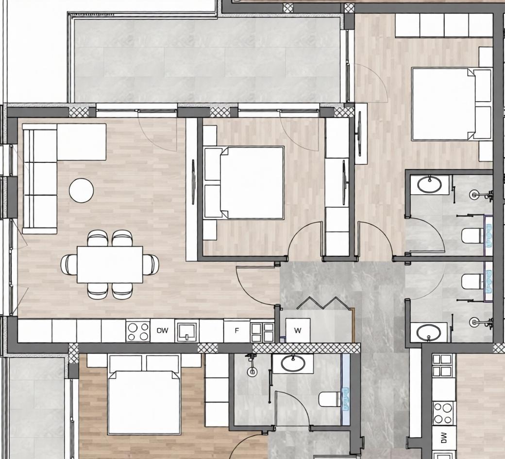 Тристаен апартамент НОВА СГРАДА с АКТ 14 кв. Кършияка