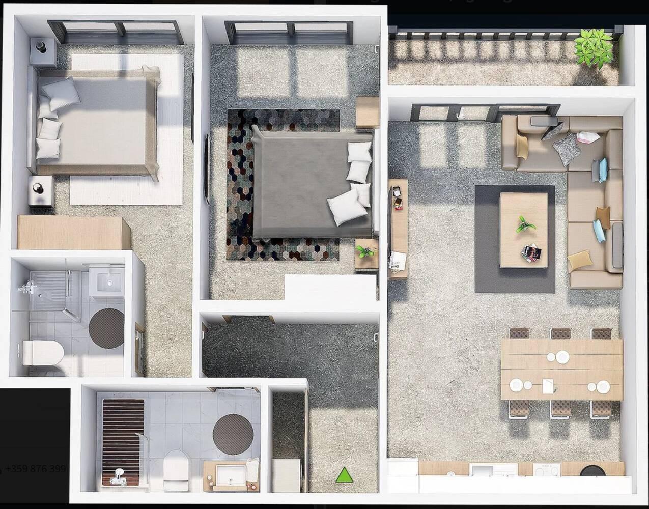 20% сега - 80% АКТ 16! Тристаен НОВА СГРАДА - Гребна база 2