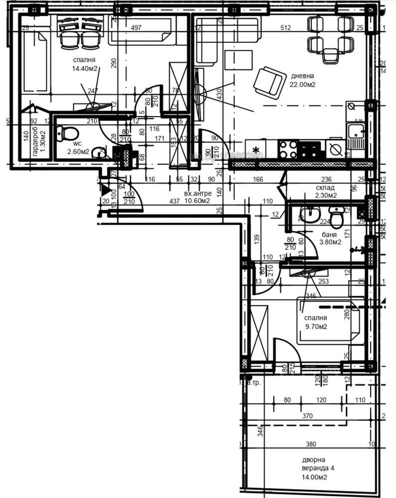 Без комисиона! Тристаен ап. с веранда Христо Смирненски 2