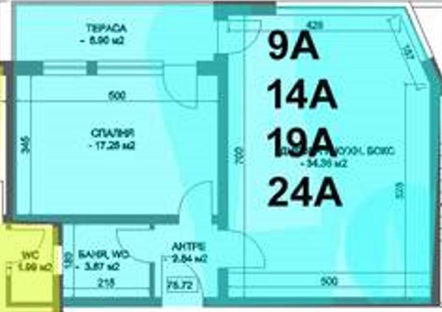 Двустаен апартамент - кв. Коматево