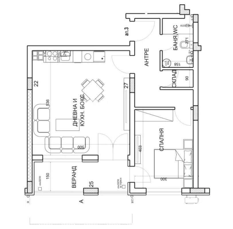 ПРЕД АКТ 14! Двустаен апартамент кв. Младежки хълм 2